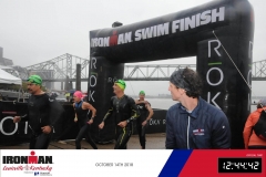 Sidharth Routray Ironman Louisville Swim Finish Line