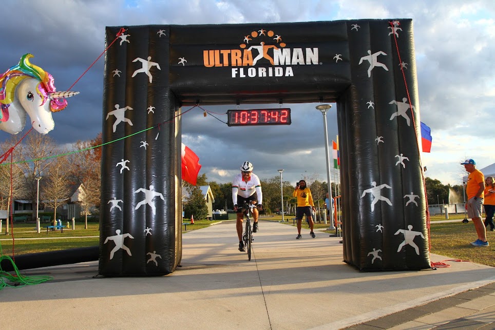 ultraman bike finish